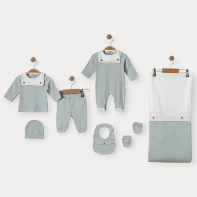 İstasyon Selanik Örgülü Erkek Altılı Set (askılı)