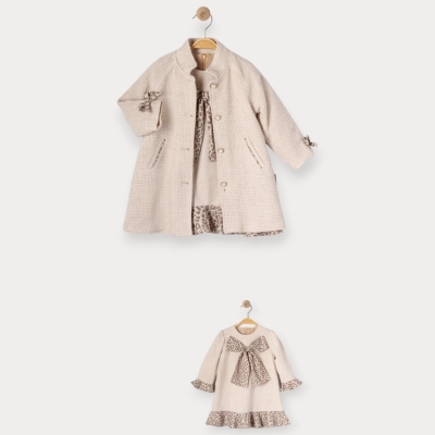 İstasyon Sepet Örgülü Montlu İkili Kız Takım 2-5 Y.