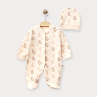 İstasyon Deniz Kabuğu Desenli Tulum 0-3-6 Ay