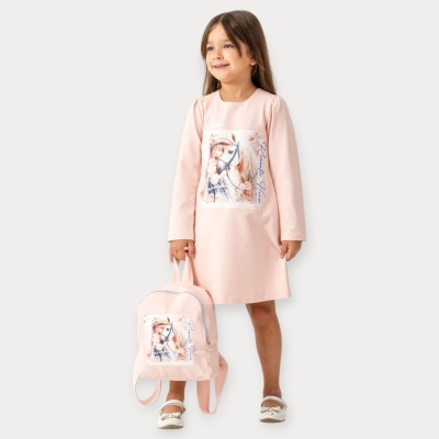 Moon Star Çantalı Jokey Kız Baskılı İkili Kız Takım 6-9 Y.