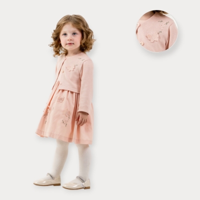 Baby Rose Bolerolu Lase Nakışlı Elbise 2-5 Y.