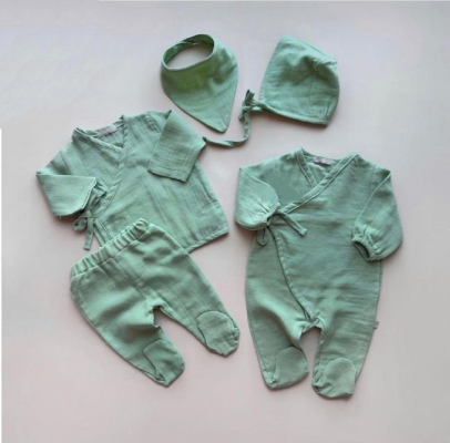 Cassiope Müslin Beşli Set (yeni Doğan)