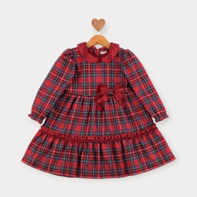 Baby Rose Bebe Yaka İskoç Elbise 2-5 Y.