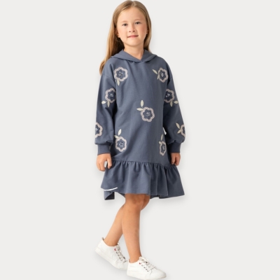 Moon Star Simli Elma Nakışlı İkili Kız Takım 5-8 Y.