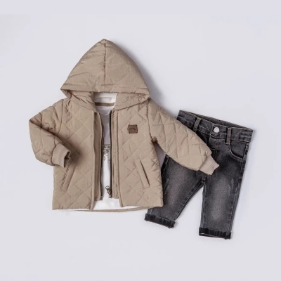 İstasyon Kapitone Mikro Montlu Üçlü Erkek Takım 6-18 Ay