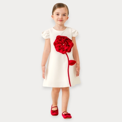 İstasyon Çiçekli Kollu Can Elbise 2-5 Y.