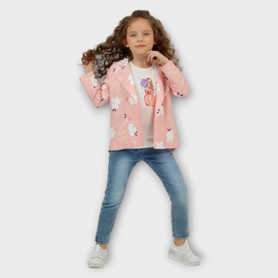 İstasyon çiçek Baskılı üçlü Kız Takım 2-6 Y.