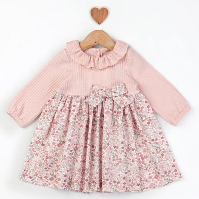 Baby Rose Yakası Fırfırlı Elbise 6-18 Ay