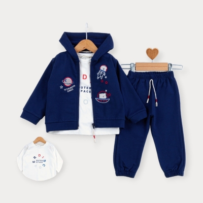 Baby Rose Uzaylı Nakışlı Eşofman Takım 9-24 Ay