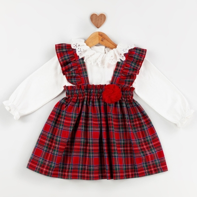 Baby Rose Yakası Dantelli Jamper Takım 9-24 Ay