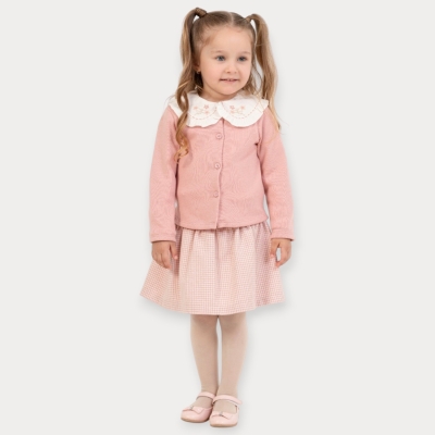 Baby Rose Bebe Yakalı Gömlekli Etekli Takım 2-5 Y.