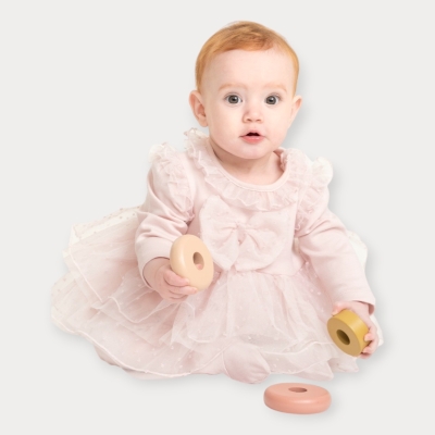 Cassiope Saç Bantlı Patikli Kız Tulum 2-3-6 Ay