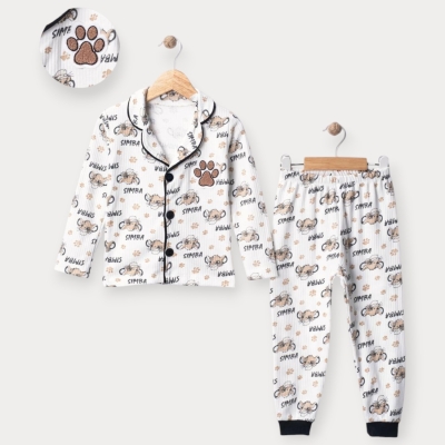 İstasyon Simba Süzeneli Yakalı Pijama Takım 4-6 Y.