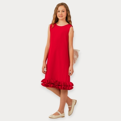 İstasyon Fiyonklu Dabıl Elbise 9-12 Y.