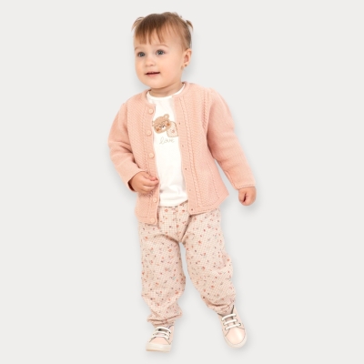 Baby Rose Triko Hırka Pantolon Takım 9-24 Ay