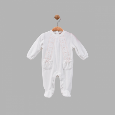 Cassiope Fiyonklu Kadife Tulum 0-3-6 Ay