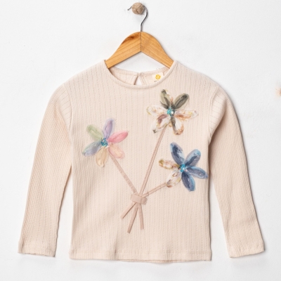 İstasyon Renkli Çiçekler İşlemeli Bady 6-9 Y.