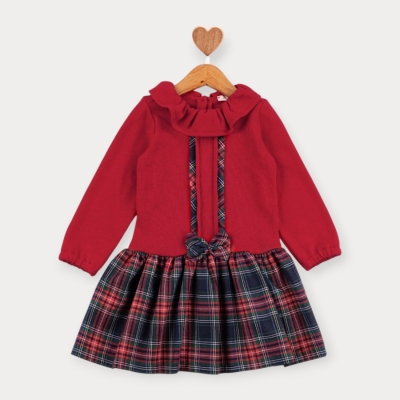 Baby Rose Trikolu İskoç Elbise 1-4 Y.