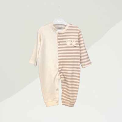 Cassiope (bonne) çizgili Tulum Organik 0-3-6 Ay