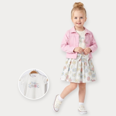 İstasyon Gabardin Ceketli Çiçekli Elbise 2-5 Y.